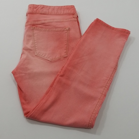 Free People Pants - Free People Cropped Jean's Pink Sz 29 Split Cuffs